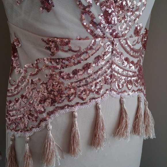 Nasty Gal How Low Can You Go Sequin Dress - Picture 7 of 8